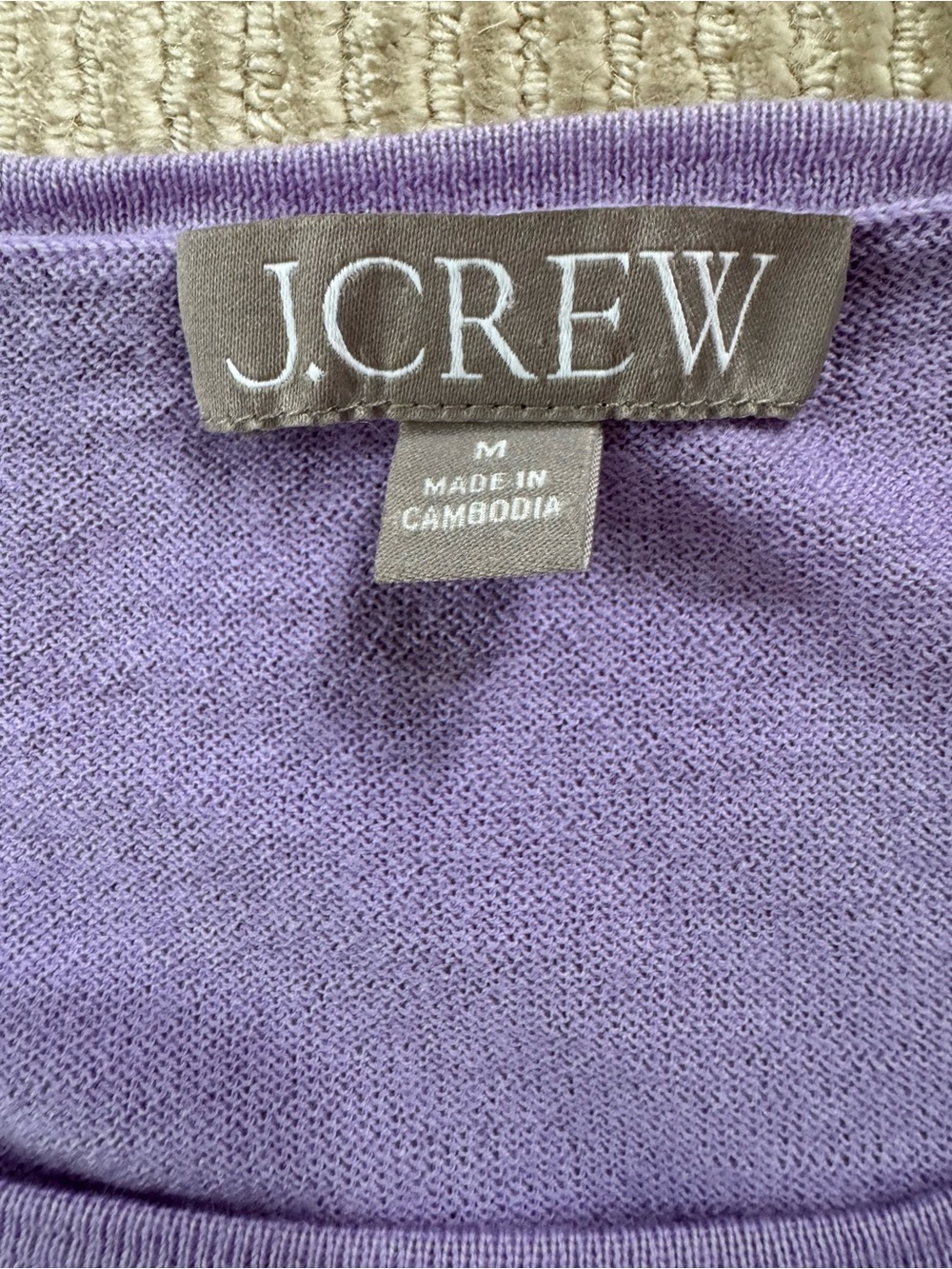 Beautiful J. Crew Lavender Crewneck Sweater